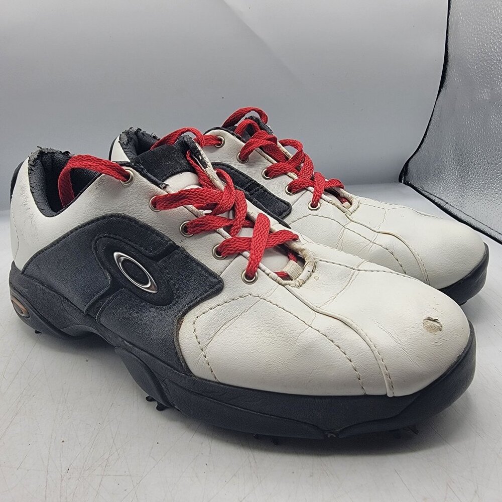 Oakley Mens 9 White Golf Shoes Sneakers Outdoors Summer Sports Outerwear